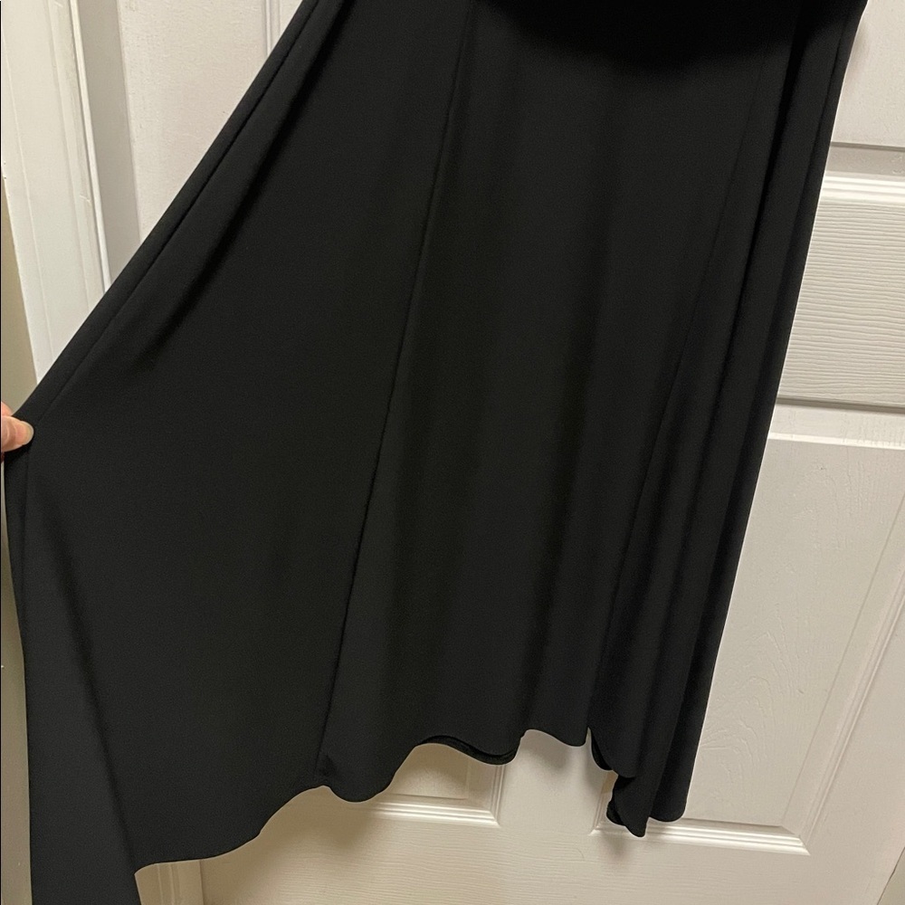 Joseph Ribkoff | Black | Ruffled Top/Hankerchief Skirt | Dress | Size 10 - Picture 5 of 16